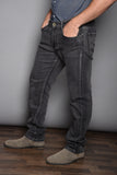ג'ינס דגם Livorno - שחור-אפור